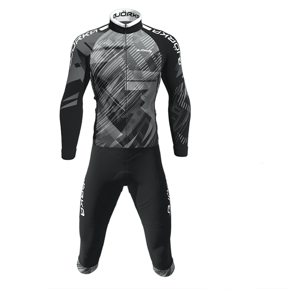 Mountain Biking Pants For Men - Spring/Autumn Bjorka Cycling Long Sleeve Jersey