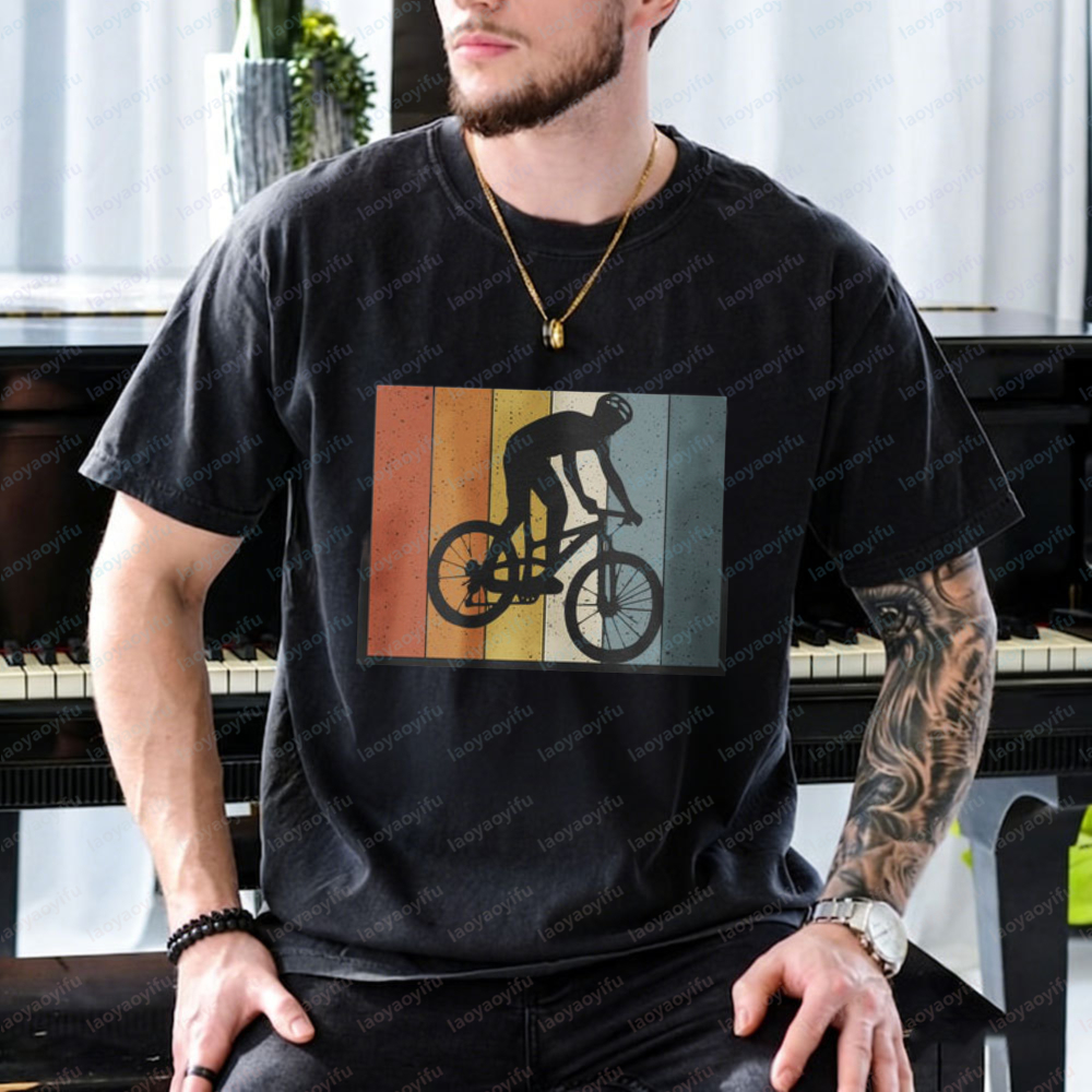 Mountain Biking Holidays - Mountain Bike Retro Cyclist Tshirt Gifts
