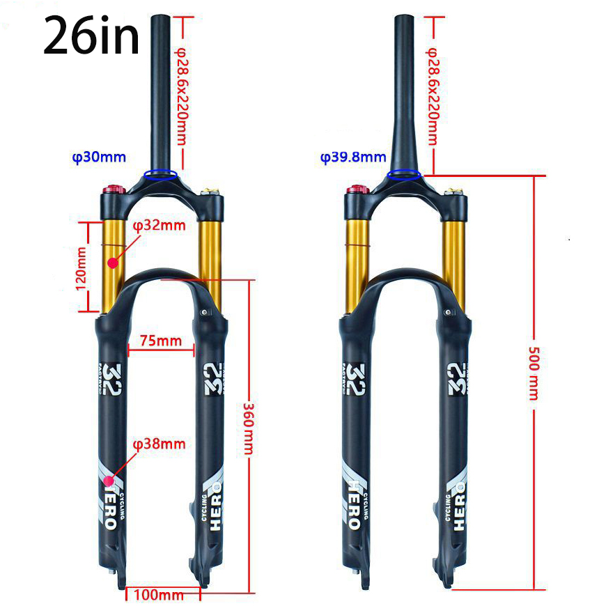 MTB Forks, Bike Suspension Air – Mountain Biking Jumps recenzja i cena