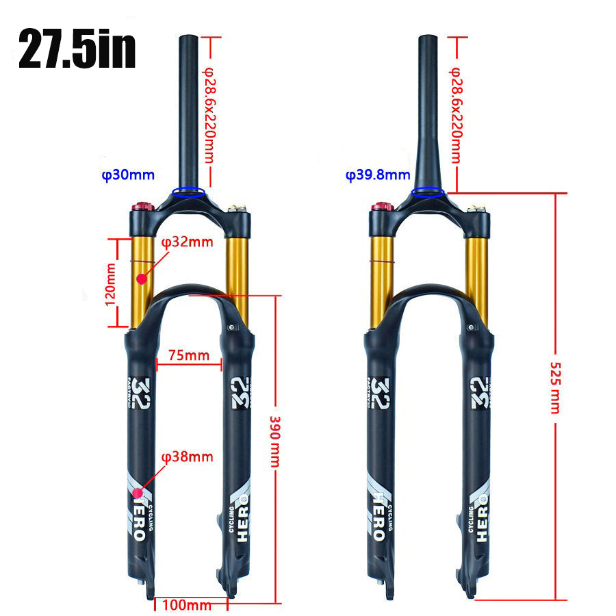 MTB Forks, Bike Suspension Air – Mountain Biking Jumps recenzja i cena