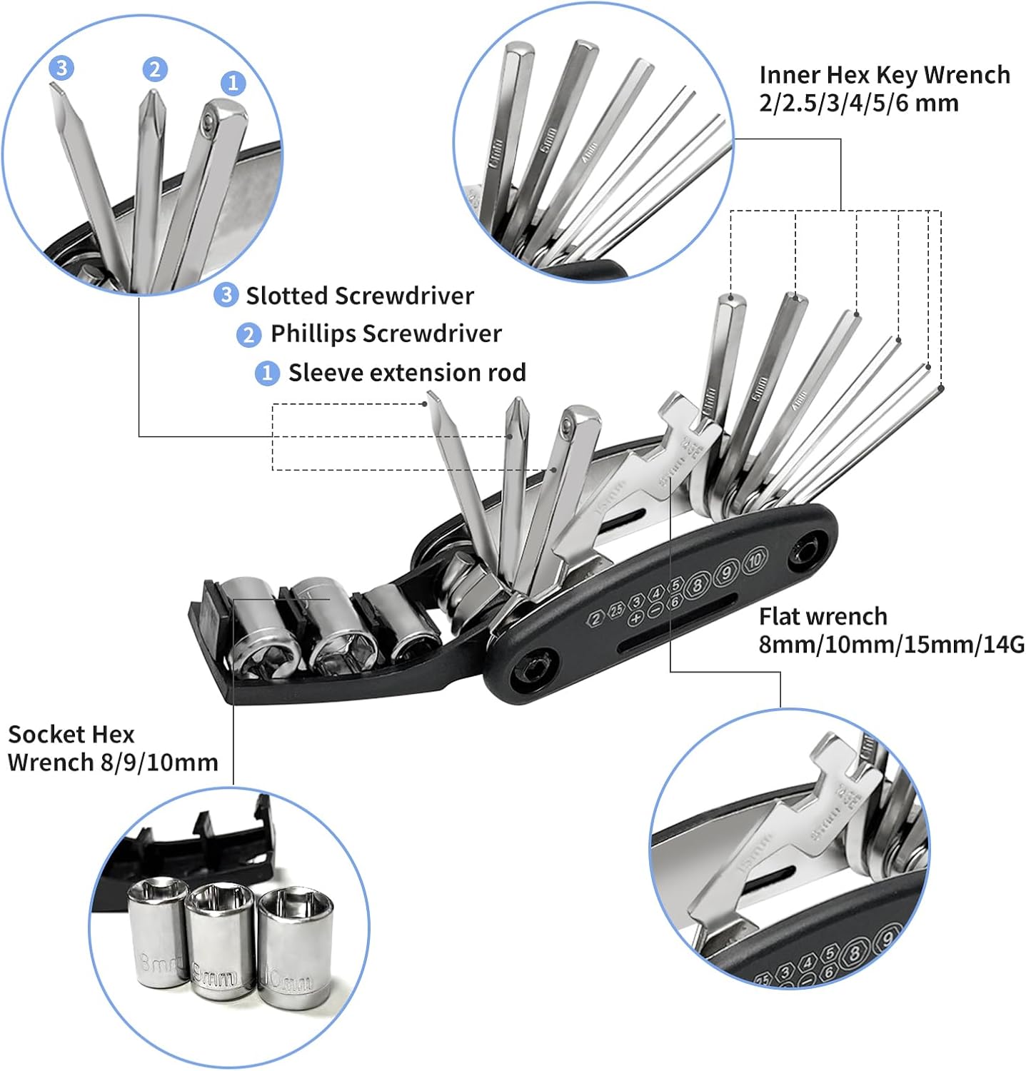 21-PC Bike Repair Kit with Mul – Mountain Biking Bag recenzja i cena