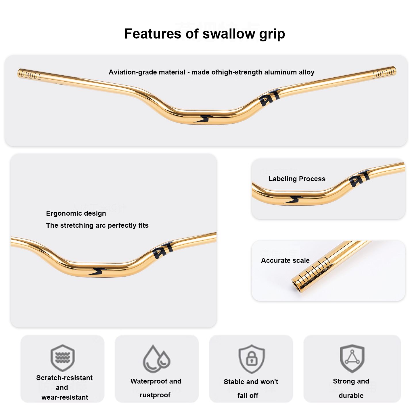 Aluminum alloy bicycle handleb – Mountain Biking Jumps recenzja i cena